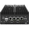 UDPTCP Mini PC 8505 senza ventola con DDR5 M.2 Nvme 4 i226 2.5G LAN, USB, HDMI, DP, tipo C, 82599ES 2 * 10G SFP+, WiFi, Micro Router Appliance, AES-NI, OPNsense, Senza RAM senza SSD