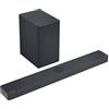 LG SC9S Soundbar TV 400W, 3.1.3 Canali con Subwoofer Wireless, 3 canali up-firing, Staffe per TV OLED C2 e C3 incluse, Soundbar Dolby Atmos, DTS:X, IMAX Enhanced, VRR, ALLM, Wi-Fi, HDMI In/Out