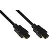 LINK LKCHDMI100 - Cavo HDMI® 4Kx2K 30Hz 3D + Ethernet - 10 m, Contatti Dorati, Nero, Alta Velocità per PC, Notebook, TV e Home Theater