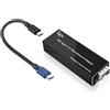 Zhpuostd Adattatore di rete USB C a fibra USB3.0 tipo C a scheda di rete Gigabit SFP 100/1000base-X supportato per laptop, telefoni cellulari, tablet, supporta Windows e Linux