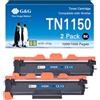 G&G TN1150 Toner Compatibile Con Brother TN-1150 Per Brother HL-L1240W DCP-L1640W HL-L1242W HL-L1242WXL DCP-L1642W DCP-L1642WXL DCP-L1660W (2 Confezioni) Nero