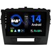 BXLIYER SXAUTO 『Built-in DAB』 Android 14 IPS Autoradio Per Suzuki Vitara (2014-2020)- Senza fili CarPlay/Android Auto - 4G+64G - LED Camera + MIC - Fast-boot Volante 360-CAM - 2 Din 9 Pollici