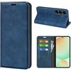 Fertuo Cover per Samsung Galaxy S25 FE, Custodia a Libro in Pelle Flip Case Portafoglio con Porta Carte, Chiusura Magnetica e Stand [Interna in Silicone Morbido], Blu