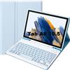 Vowor Tastiera Tablet Per Samsung Galaxy Tab A8 10.5 2021 (SM-X200/X205) Custodia, Rimovibile Magnetica Pelle Cover con Tastiera Bluetooth Wireless Keyboard Per Samsung Galaxy Tab A8 (Blu)