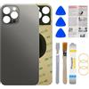 Phoupair Vetro posteriore di ricambio compatibile con iPhone 12 Pro da 6,1 pollici, con kit di riparazione e istruzioni di installazione (grafite)