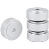 KIMISS Piedini di Isolamento del Giradischi Piedini Dell'amplificatore per Lega di Alluminio 4 Pezzi 20 * 8 Mm Piedini Dell'amplificatore in Lega di Alluminio Piedini (Argento)