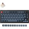 Keychron V1 MAX Tastiera Meccanica Wireless, layout al 75% QMK/VIA programmabile con Hot-swappable Gateron Jupiter Brown Switch compatibile con Mac Windows Linux - Versione con manopola (ISO/ITA)