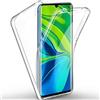 COPHONE® - Cover 360 compatibile con Xiaomi Mi Note 10, 100% trasparente 360 gradi, protezione integrale anteriore morbida + posteriore rigida