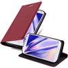 Cadorabo Custodia Libro per Samsung Galaxy S4 MINI in ROSSO MELA - con Vani di Carte, Funzione Stand e Chiusura Magnetica - Portafoglio Cover Case Wallet Book Etui Protezione