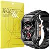 Blueshaweu Pellicola protettiva compatibile con OUKITEL smartwatch uomo BT80, HD trasparente pellicola protettiva flessibile in TPU [6 pezzi] per smartwatch OUKITEL BT80 da 2,13 pollici (trasparente)