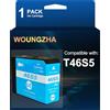 Woungzha T46S Cartucce d'inchiostro compatibili per T46S5 per Epson SureColor SC-P700 (1 Ciano Chiaro)