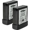 vhbw 2x batteria sostituisce Kenwood PB-32, PB-32H, PB-33, PB-34 per radio (1100mAh, 6V, NiMH)