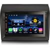 Erisin Qualcomm 8-Core 4GB+64GB Android 14 Autoradio Bluetooth GPS Navigatore per Fiat Ducato Citroen Jumper Peugeot Boxer 7 pollici Schermo IPS CarPlay Wireless Android Auto WiFi 4G DSP DAB+ RDS USB