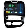 YUNTX 10.1 pollici Android 14 Autoradio per Renault Clio 4 ZOE 2013-2019 | Octa Core | 6GB 128GB | Integrato 4G LTE | CarPlay&Android Auto | DSP | DAB | QLED | Dual Band WIFI