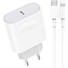 Generico Caricatore for iPhone 14/14 Pro/14 Pro Max/14 Plus/13/12/11/XS/XR/X/SE, USB C Rapido Caricabatterie with 1M Cavo Spina Adattatore Alimentatore Presa Carica Muro Ricarica