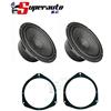 Superauto hi-fi Hertz C 165 coppia woofer 165 mm Nuova serie Cento C165 210 Watt di picco per auto con set adattatori altoparlanti compatibile con ALFA Mito Predisposizione Anteriore