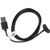 vhbw cavo di ricarica USB compatibile con Mobvoi TicWatch Pro 3, Pro 3 LTE, E3, Pro 3 Ultra smartwatch tracker - Stazione di ricarica, nero, 100 cm