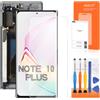 AGCUT OLED per Samsung Galaxy Note 10 Plus Display LCD di ricambio Touch SM-N975F SM-N975U LCD Digitizer Touch Assembly nero con cornice + video di installazione (supporto impronte digitali)