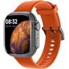 SMARTY2.0 - Smartwatch SW071C - Assistente Vocale, Chiamate Bluetooth, Contapassi, 31 Modalità Sport, Display da 1.75 - Cinturino in Silicone - Dimensioni 44.45x39.3x11.4 mm, Colore Arancione