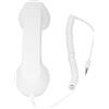 Generic Cornetta Telefonica retrò, Telefono Cellulare Multifunzionale Durevole Senza Fili Resistente alle Radiazioni, Elegante per L'Ufficio in Viaggio (White)