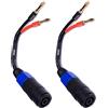 CNCESS CESS-004 - Cavo adattatore per altoparlante Speakon femmina 12 AWG (banana da 4 mm)