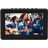 Dpofirs TV a Batteria Ricaricabile da 7 Pollici, Lettore Video Televisivo con Batteria Integrata da 1500 MAh TV LED Portatile Supporta Telecomando, MKV, MOV, AVI, WMV, MP4, FLV, Video