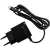 Techly 362831 Caricabatterie Alimentatore Micro USB 5V 1A per Smartphone Tablet Nero Nero