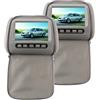 Focket Lettori Video per Poggiatesta per Auto, 2 Pezzi 7 Pollici HD Digitale Touch Screen Lettore Dvd per Auto con Supporto per Poggiatesta, TV per Auto per Sedile Posteriore