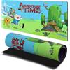 Head Case Designs Licenza Ufficiale Adventure Time Jake e Finn Grafica 23.62 x 11.81 x 0.12 Inches (600 x 300 mm) - L Tappetino per Mouse E Scrivania da Ufficio per Giochi Tastiera PC
