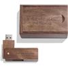 womishangmaoyouxiangongsijuanjohn2622 Chiavetta USB con incisione personalizzata in legno massello Drive USB 3.0 Chiavetta USB in legno di noce con incisione regalo personalizzata per matrimoni, anniversari, lauree, compleanni (32GB, D)