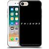 Head Case Designs Cover morbida in gel per Apple iPhone 7 / iPhone 8 / iPhone SE 2020, con logo ufficiale Friends TV Show nero