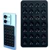 gifyym Supporto a ventosa per telefono in silicone, supporto per telefono con ventosa in silicone, supporto per custodia per cellulare a doppia faccia, supporto compatto per smartphone, per selfie,