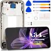 SRJTEK Schermo LCD TFT per Samsung Galaxy A34 5G LCD A346 Display per SM-A346E, SM-A346B, SM-A346M, display LCD Touch Screen Digitizer Assembly parti di riparazione con strumenti (nero con telaio)