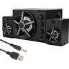 Mtlavishness Altoparlanti desktop con subwoofer 30.0×23.0×18.0 Desktop Notebook 2.Subwoofer Computer Accessori Sada D-215 per telefoni cellulari tablet Subwoofer altoparlante PC