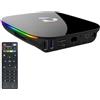 Generico TV Smart Box Android 12.0 Q Plus 8K WiFi Media Player 3D Quad Core 8 Gb Ram 64 Gb Rom con Telecomando
