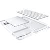 JIROAOTIC Vassoio trasparente per tastiera e touchpad,compatibile con Apple Magic Trackpad/Keyboard 2/3 per uno stile estremo, comodo per alleviare il dolore al polso(esclusi tastiera e touchpad) (Trasparente)