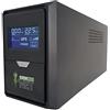 new net ups/Stabilizzatore di Corrente e Tensione per PC Monitor DVR Telecamere Fibra Router Allarme Modem con Display [ 500 VA - 350 W - 2 Prese Schuko ]