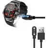 Blueshaweu Cavo di ricarica compatibile con smartwatch k52 da 1,39 pollici, caricatore e stazione di ricarica per LEMFO, LIGE, SUNKTA K52
