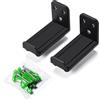Generico Under TV Soundbar Shelf - Wall Mounted Speaker Brackets, Expandable Depth Audio Platfoorm | Modern Home Entertainment Mounting System for Lounge Bedroom Office Display Area, Commercial Store Hotel