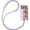 HBRYXJ Cover Personalizzata con Cordino per iPhone 16 Pro max, Personalizzate Custom Case con Foto e Test, Custodia con Laccio Tracolla Cellulare Regolabile e Rimovibile Cordino (Multicolore)