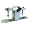 NVS Zanca Tipo Emilia H.100 per pali per Installazione Parabola con diametro da 40 a 60 mm in acciaio zincato a caldo