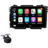 Generico Autoradio Stereo Touchscreen Android da 9 Pollici per Honda Vezel HR-V HRV 2015-2017 con Carplay Navigazione GPS Android Auto con BT WiFi USB Mirror Link FM ricambi Auto (1+32G)