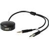 vhbw cavo adattatore audio AUX USB per autoradio (30 cm) compatibile con BMW dall'anno di prod. 09/2006 Series 3 Coupé - USB, Bluetooth