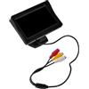 LOORGVEL Schermo Lcd Auto 4.3 Pollici per Telecamera Retromarcia Colori Vivi e Display Immagine Posteriore Monitor per Suv e Camion