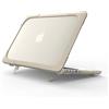 Juaupepo Cover Portatile Custodia Robusta per MacBook Pro 13'' con Display Retina (Modello: A1502/A1425), Custodia Rigida Sottile e Resistente agli Urti con Cavalletto Pieghevole (Cachi)