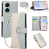 FERLAN Cover Compatibile Con Oppo A1 5G/A98/F23 5G con Cordino,Flip Custodia Portafoglio Custodia in pelle,[3-6 Porta Carte][Magnetico],Custodia Libro Cover con Laccio Cinghia regolabile Case - blu