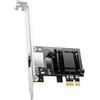 Giwnhvx Scheda di rete 5G Pcie a RJ45 Chip RTL8126 Scheda di rete Gigabit Ethernet PCI Express 10/100/2500/5000 Mbps per desktop