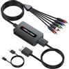 TIXILINBI Convertitore da componente a HDMI, adattatore da YPbPr a HDMI con connettore maschio YPbPr, per collegare DVD/STB con uscita componente femmina a televisori HD