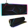 FANSU Tappetino Mouse RGB XXL, 14 Modalità Luce LED Tappetino Mouse in Gomma Antiscivolo, Mousepad Grande per PC, Laptop e Giochi Competitivi (Blu,600x300x4mm)