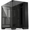 Lian Li O11 Vision - Case per computer ATX in alluminio/acciaio/vetro temperato, a mezzatorre, colore: nero - O11VX.US